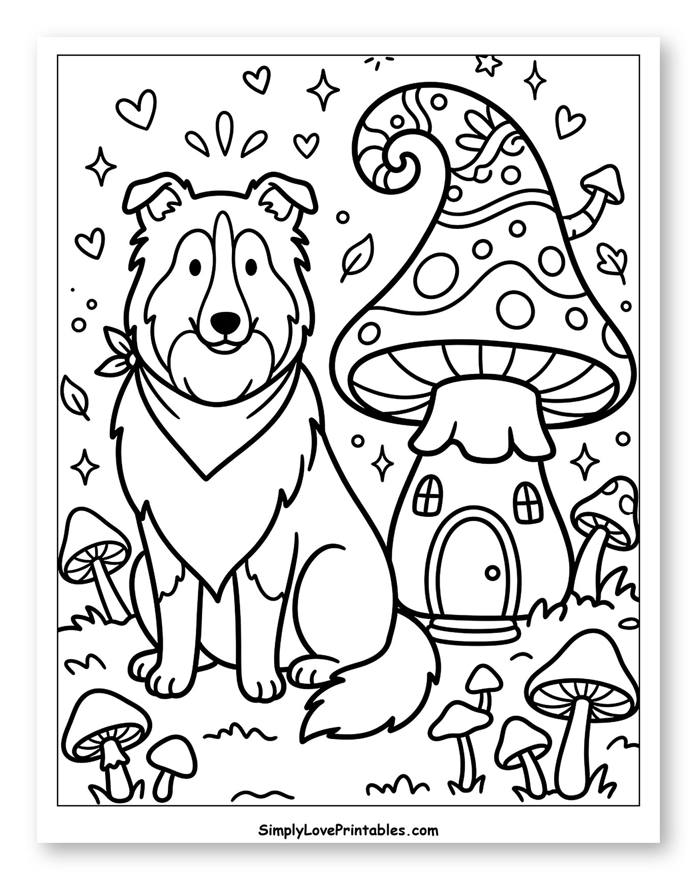 Lassie Dog by Enchanted Mushroom House