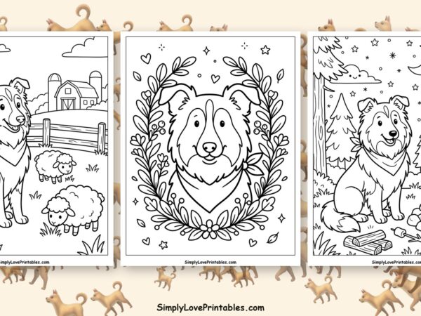 lassie dog coloring pages featured image