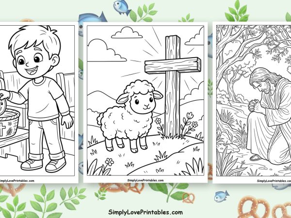 Lent coloring pages featured image