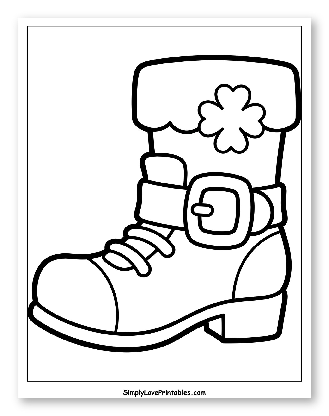 Leprechaun Boot with Shamrock
