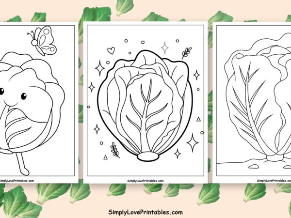 lettuce coloring pages featured image