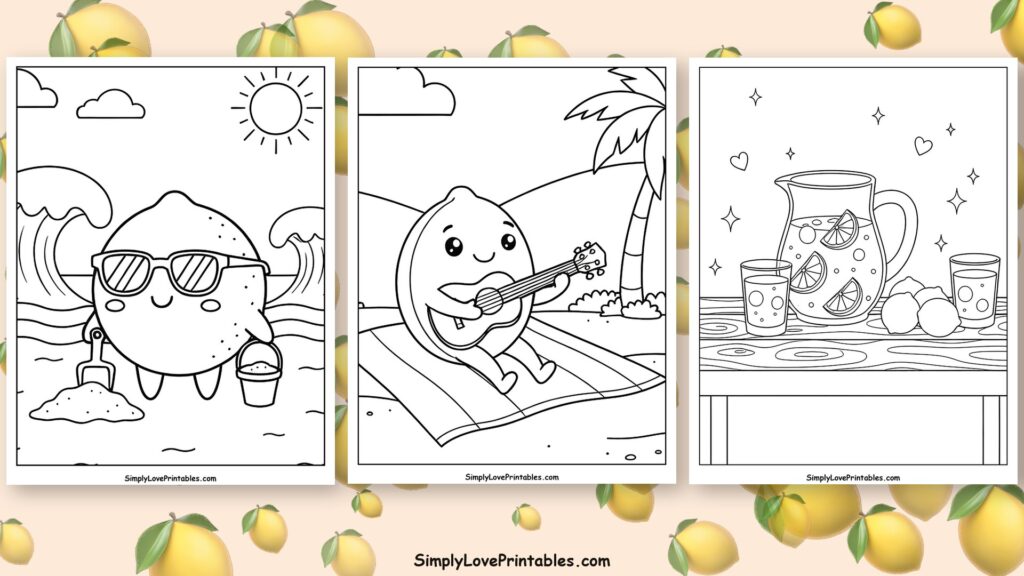 Lime coloring pages featured image
