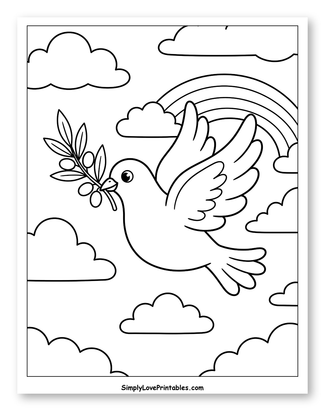 Little Dove with Olive Branch