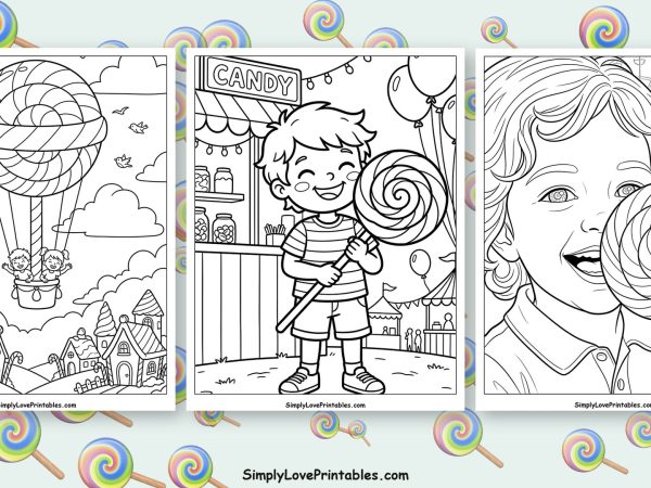Lollipop coloring pages featured image