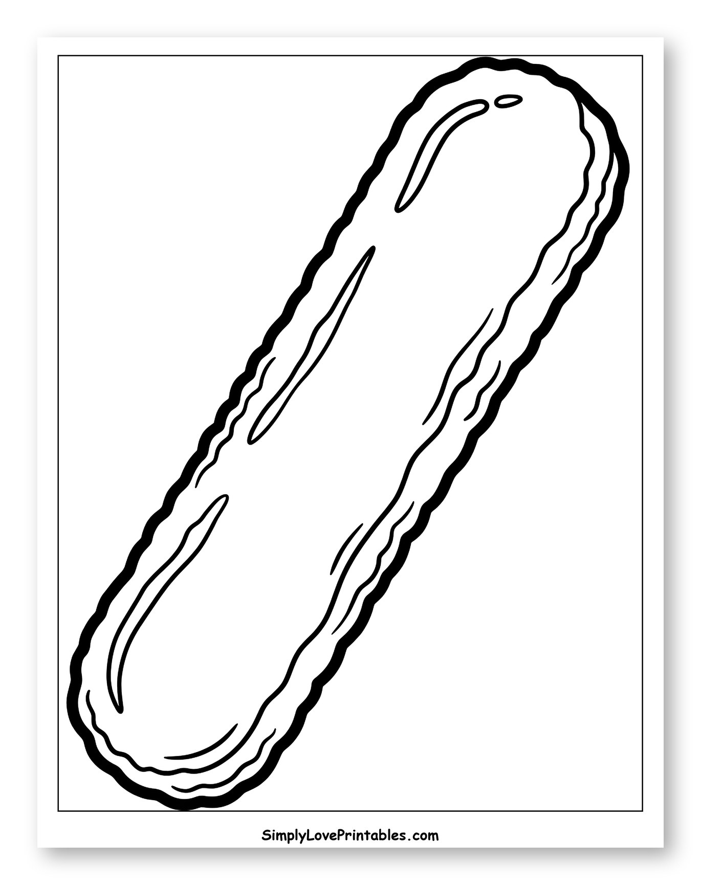 Long, Crinkly-Edged Biscuit