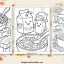 Mac and cheese coloring pages featured image