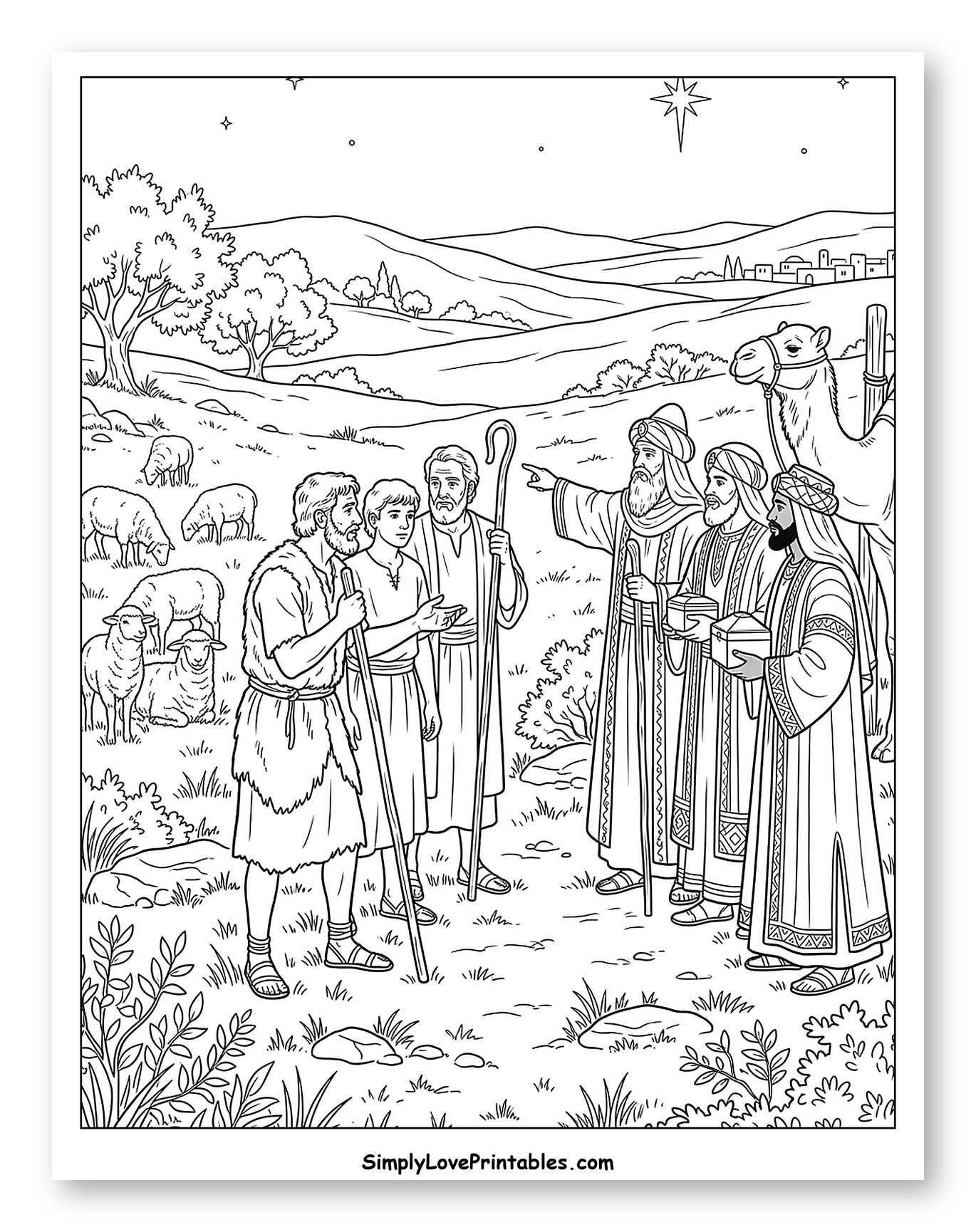 Magi and Shepherds under the Christmas Star