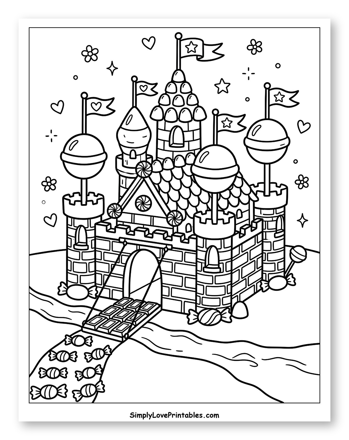 Magical Candy Castle and Chocolate Drawbridge