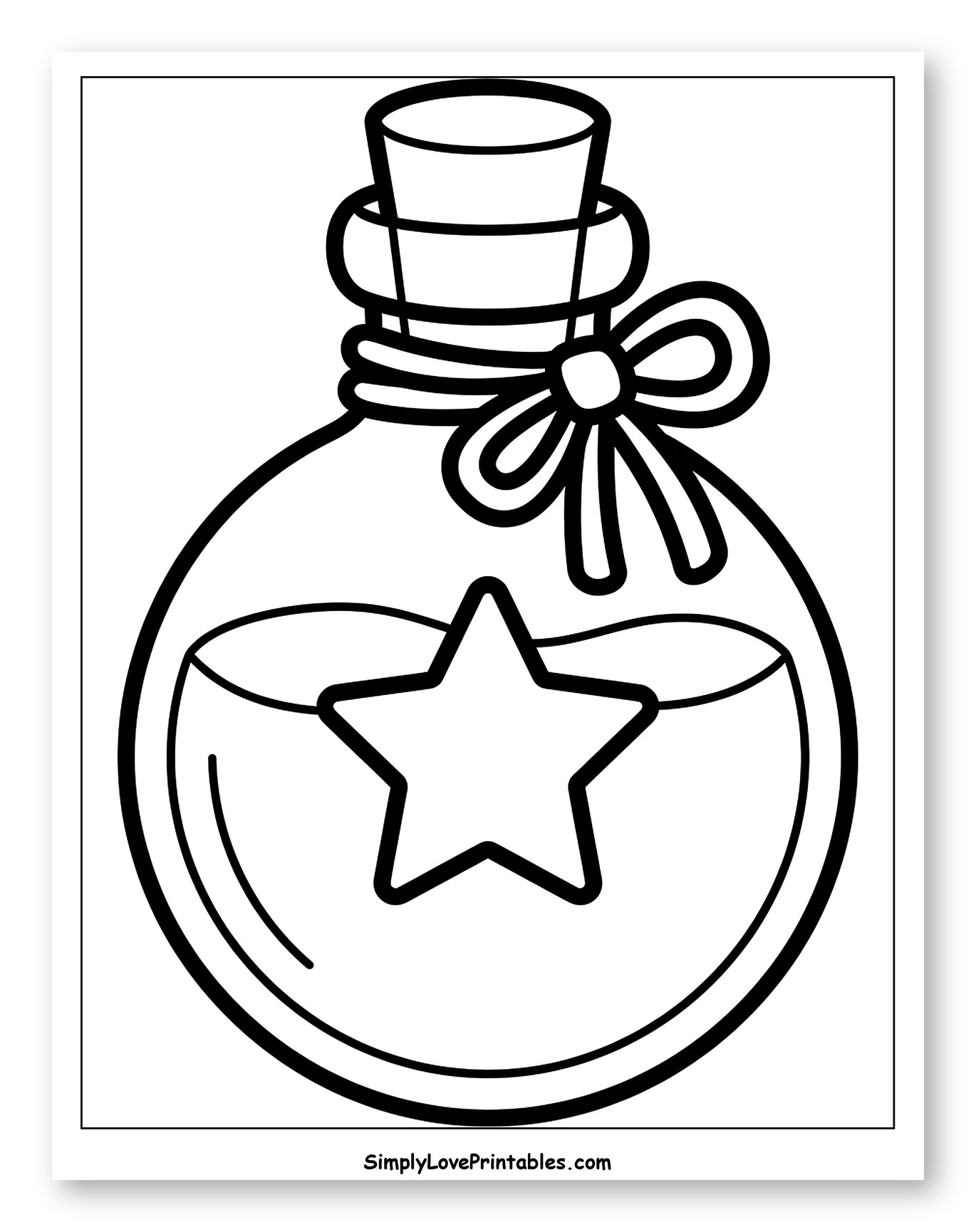 Magical Star Potion Bottle