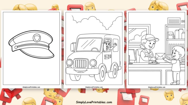 mailman coloring pages featured image
