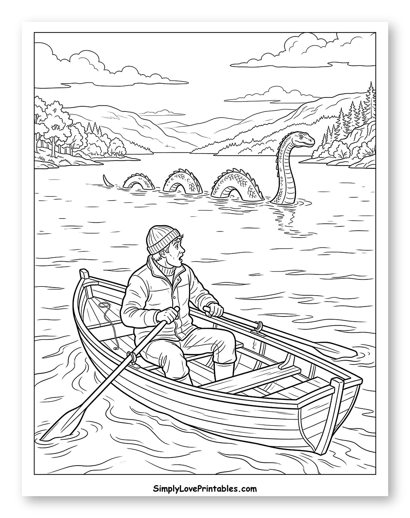 Man Encounters Loch Ness Monster in Boat