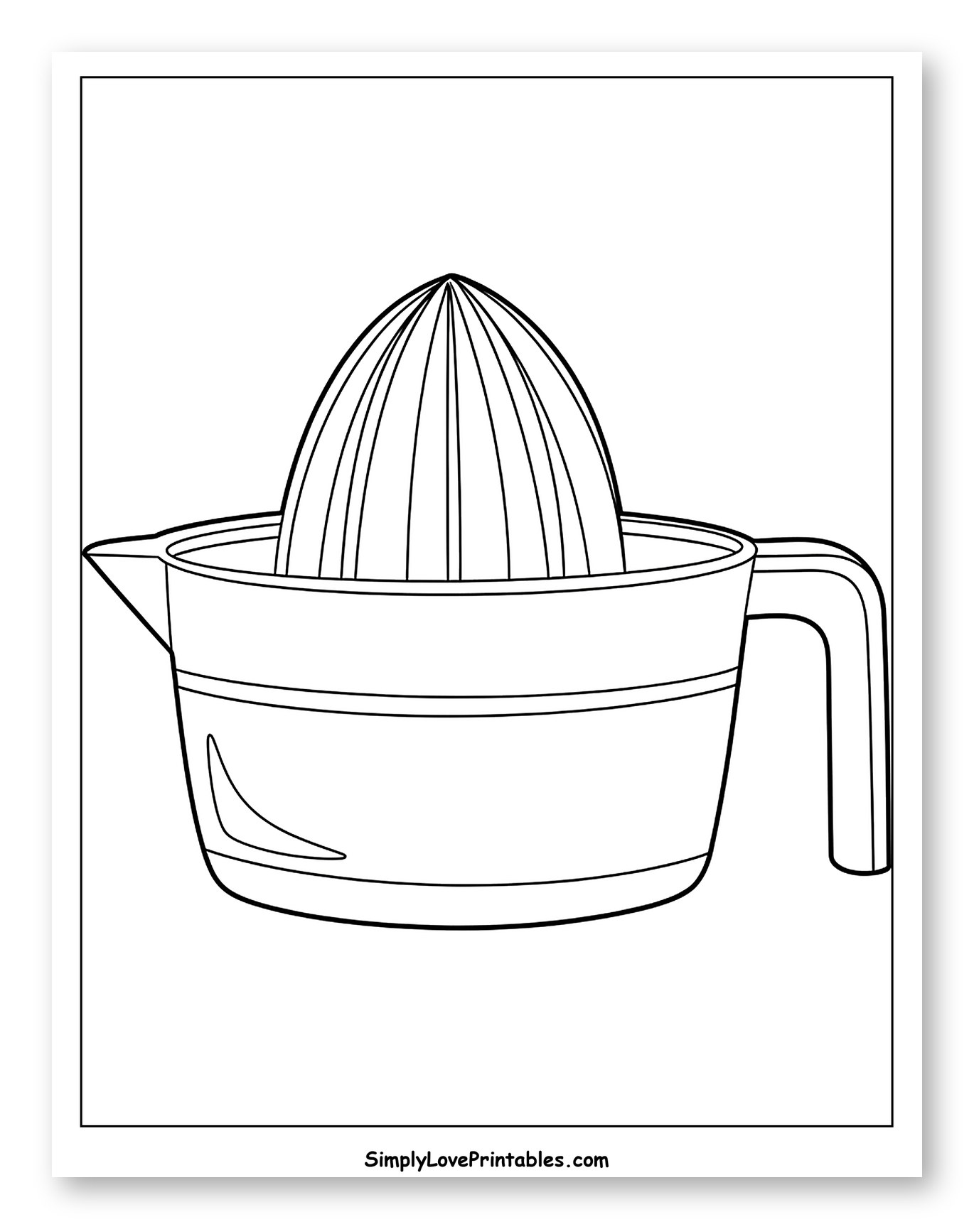 Manual Citrus Juicer with Spout to Color for Toddlers