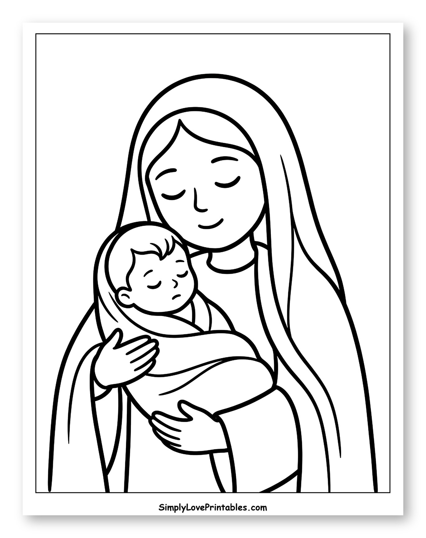 Mary Holding Baby Jesus