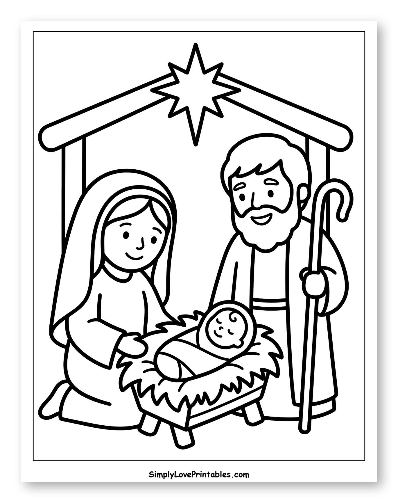 Mary, Joseph, and Baby Jesus Nativity