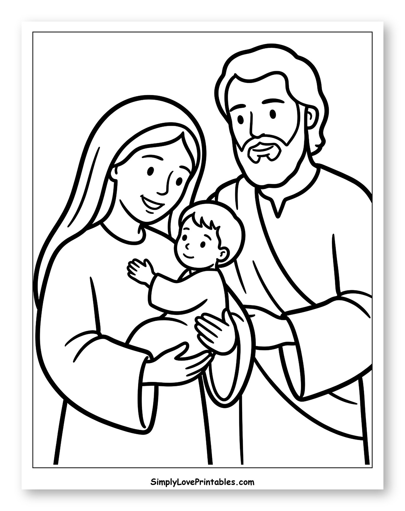 Mary, Joseph, and Baby Jesus