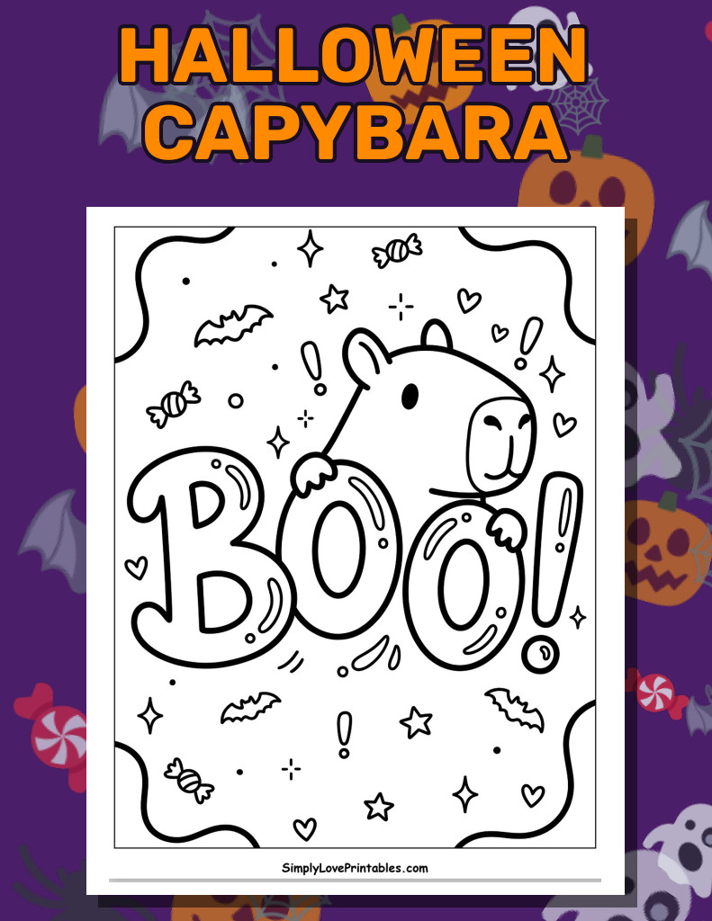 Halloween Capybara (30 Pages)