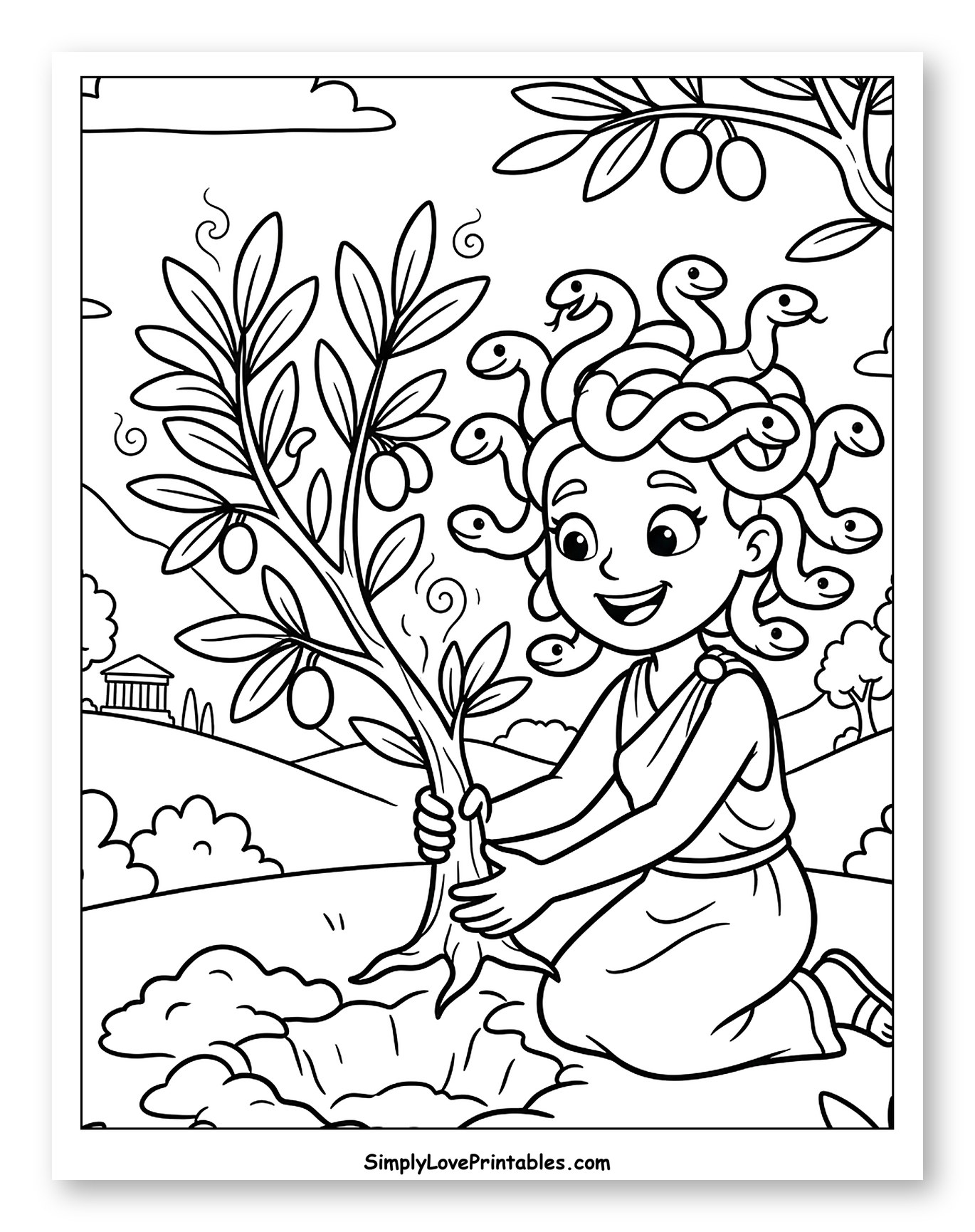 Medusa Planting an Olive Tree