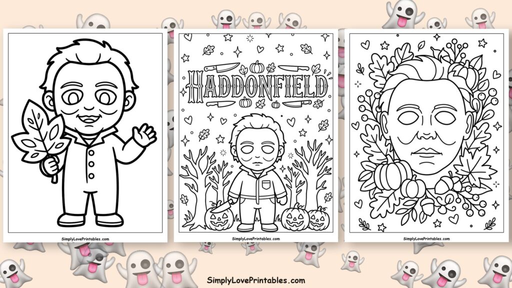 Michael Myers coloring pages featured image