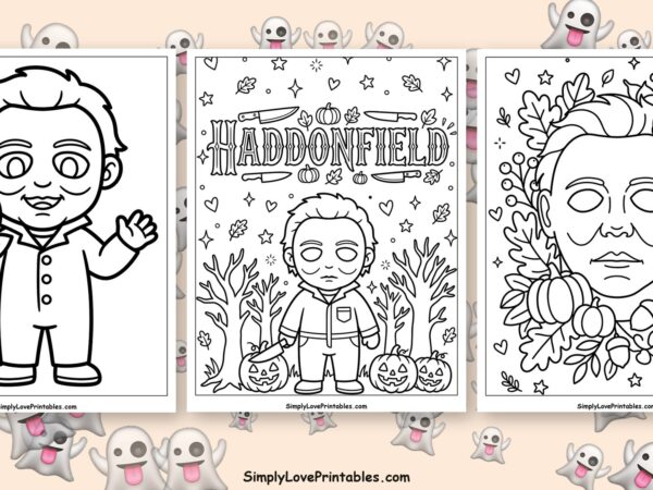 Michael Myers coloring pages featured image