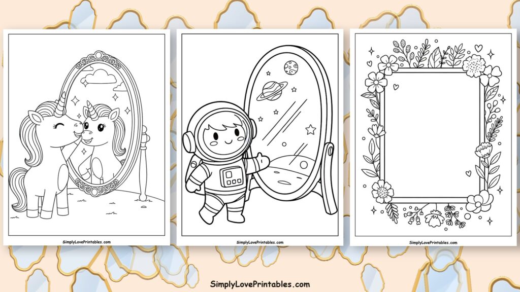 Mirror coloring pages featured image