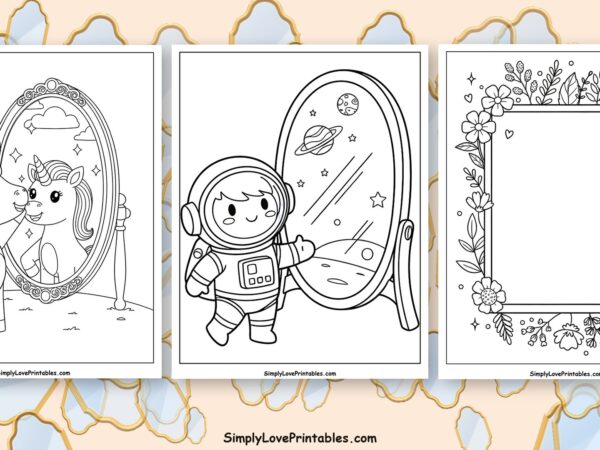 Mirror coloring pages featured image