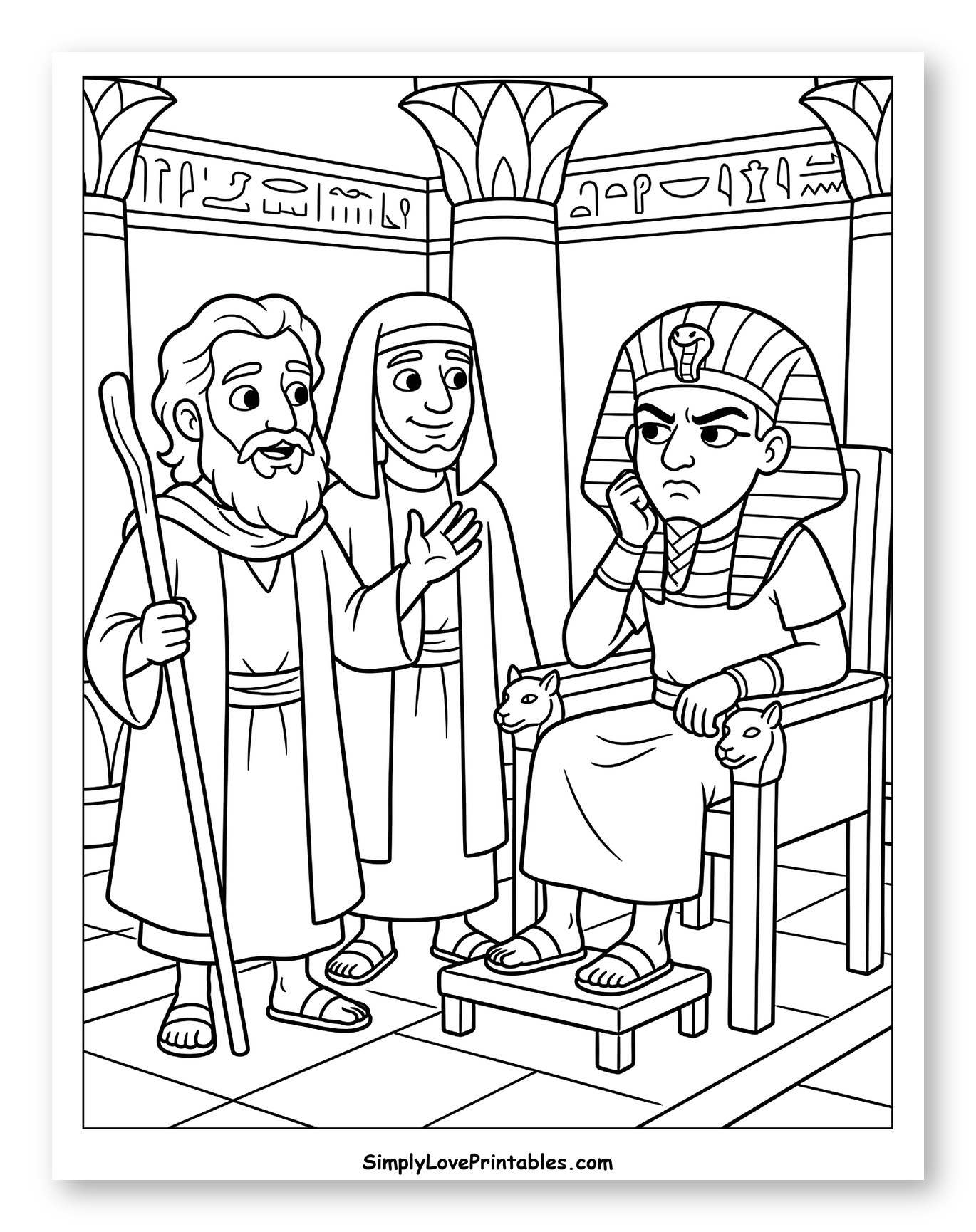 Moses and Aaron Confront Pharaoh