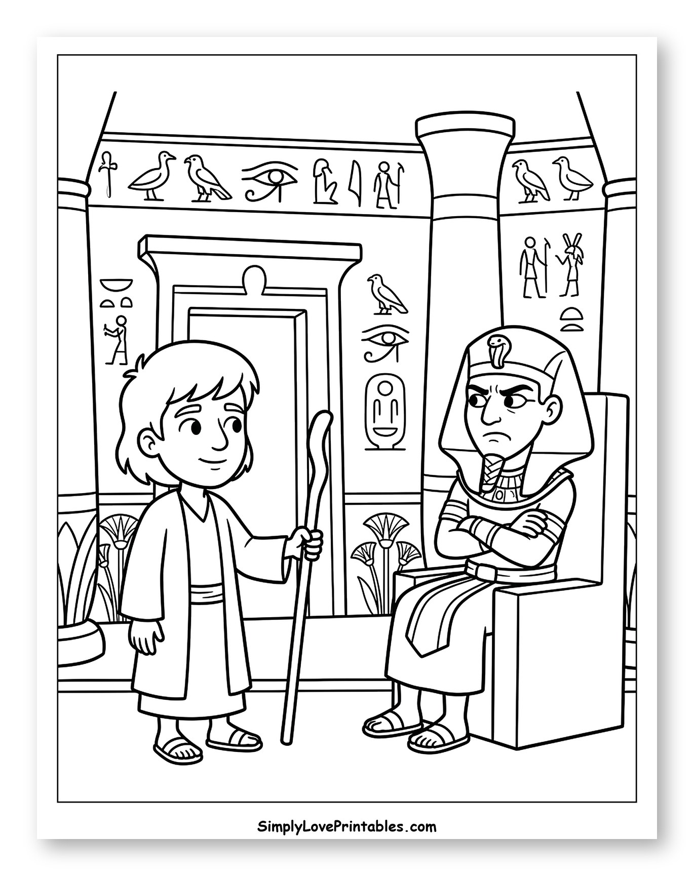 Moses Before Pharaoh in Egypt