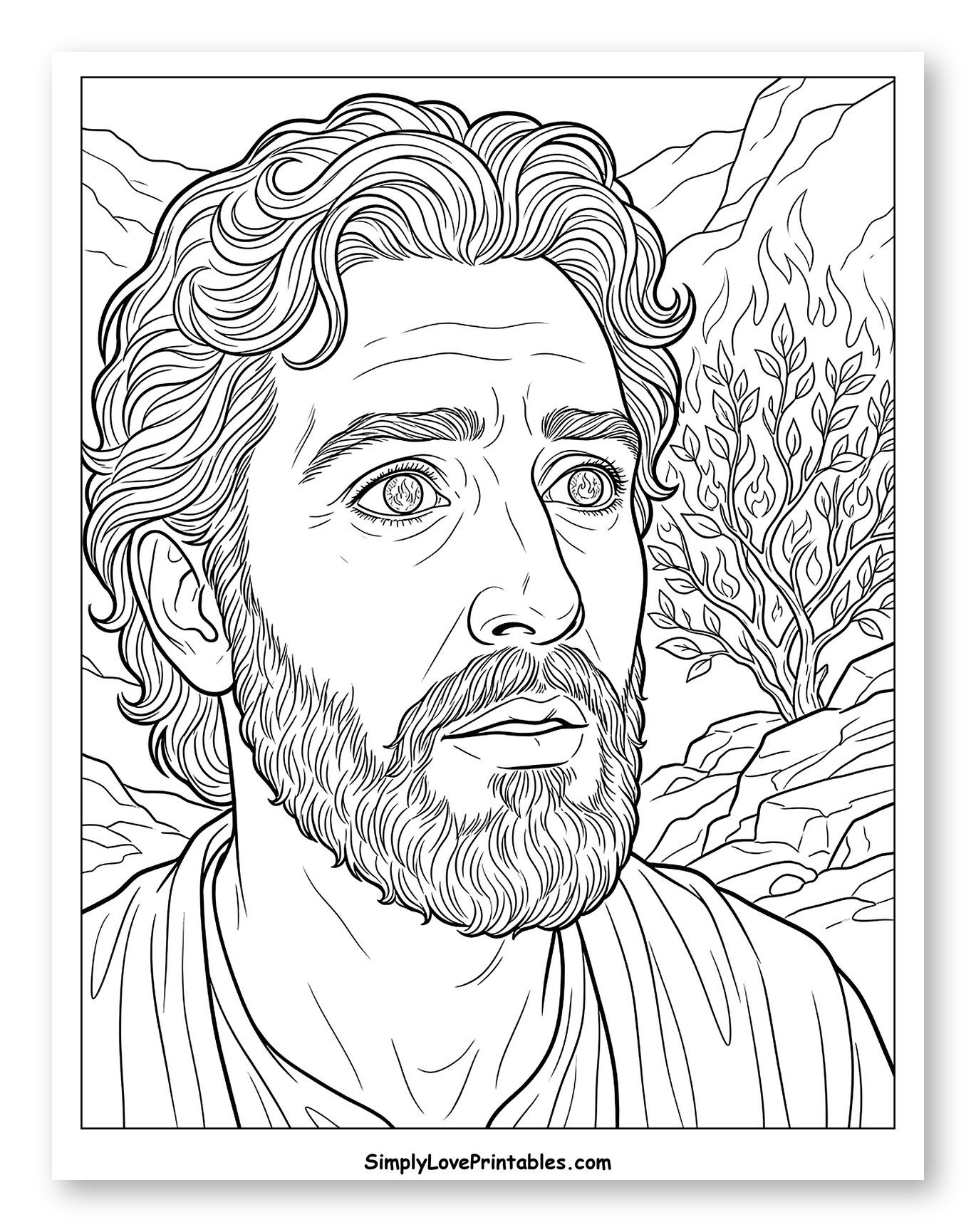 Moses Gazing at the Burning Bush