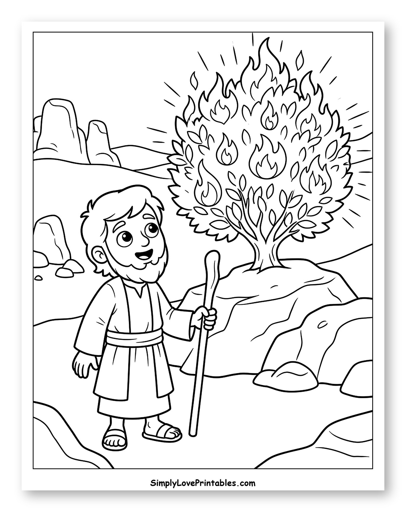 Moses Looking at the Burning Bush