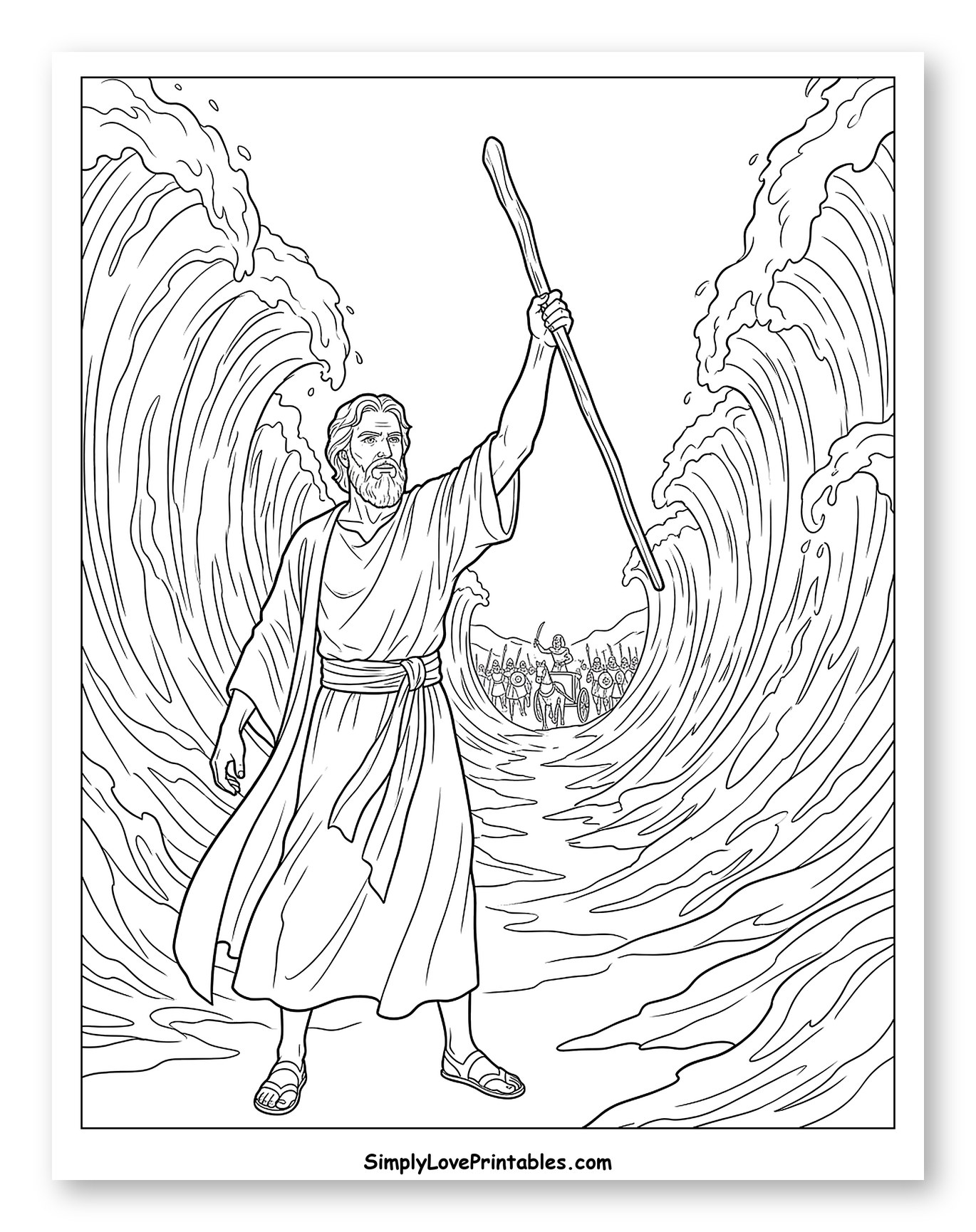Moses Parting the Red Sea