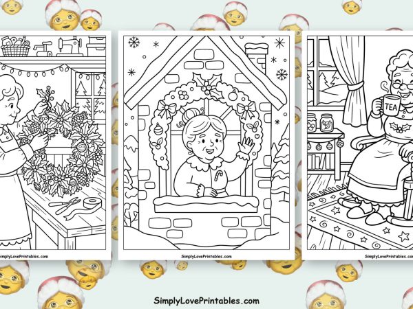 Mrs Claus coloring pages featured image