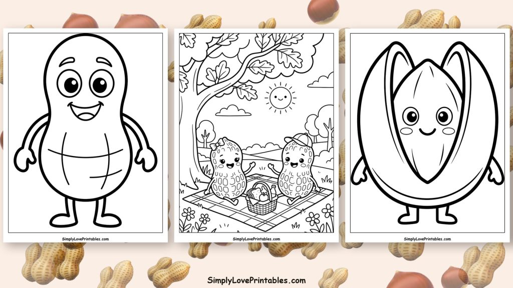 Nut coloring pages featured image