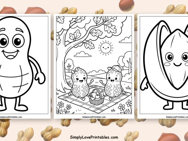 Nut coloring pages featured image