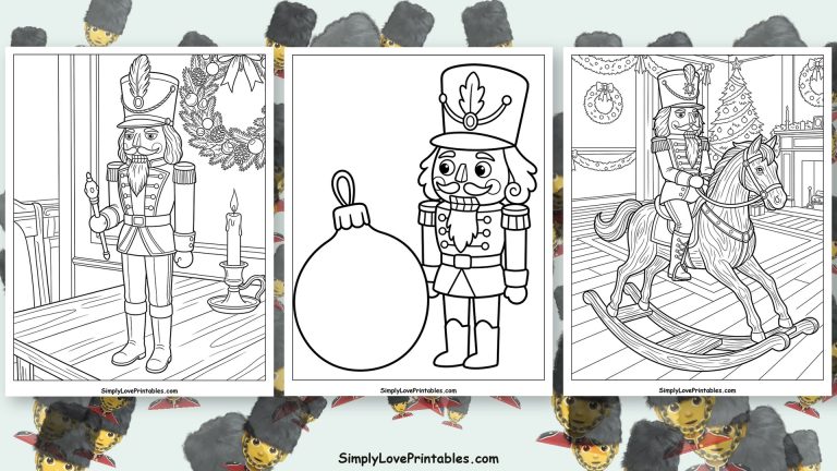 Nutcracker coloring pages featured image