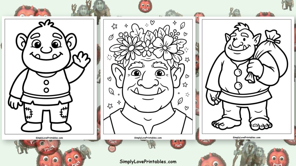 Ogre coloring pages featured image