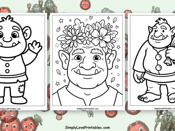 Ogre coloring pages featured image