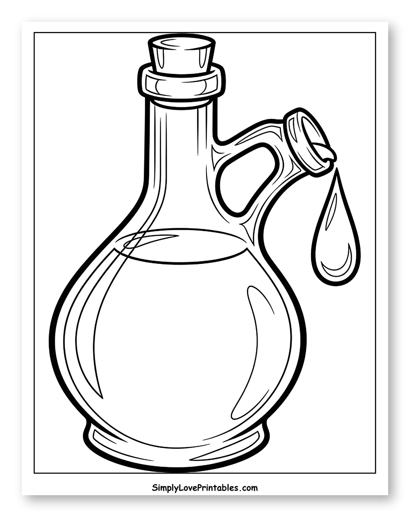 Olive Oil Cruet with a Dripping Spout