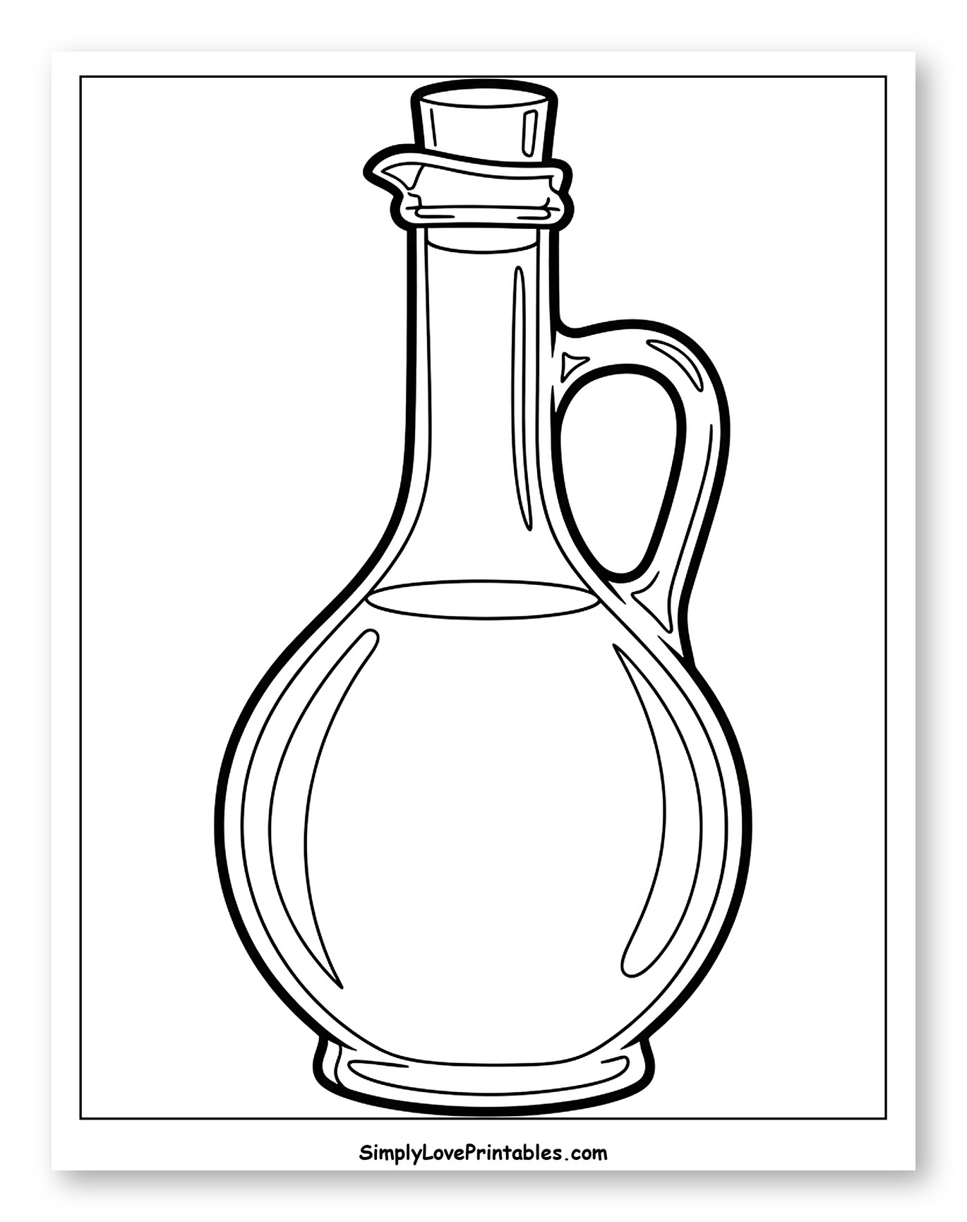 Olive Oil Cruet with Cork