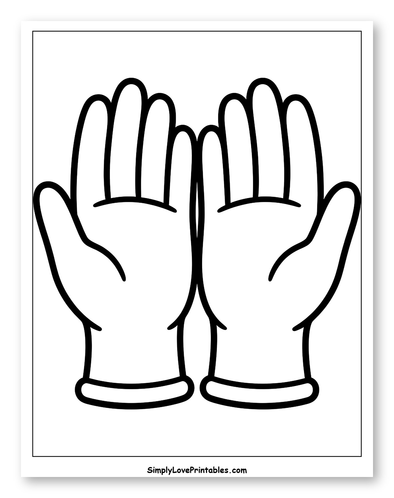 Open Hands Wearing Gloves Ready to Help