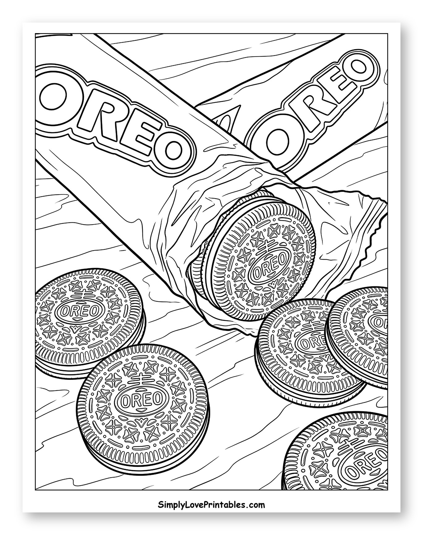 Open Oreo Package with Many Cookies