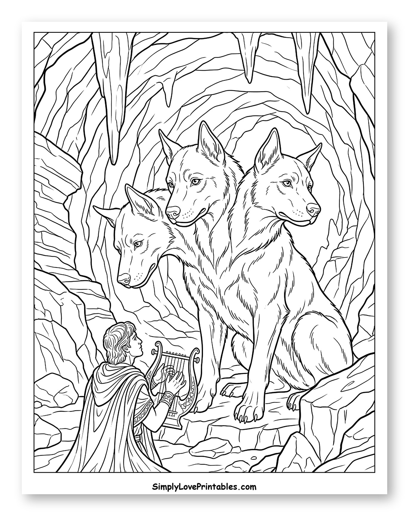 Orpheus Soothing Cerberus with Music