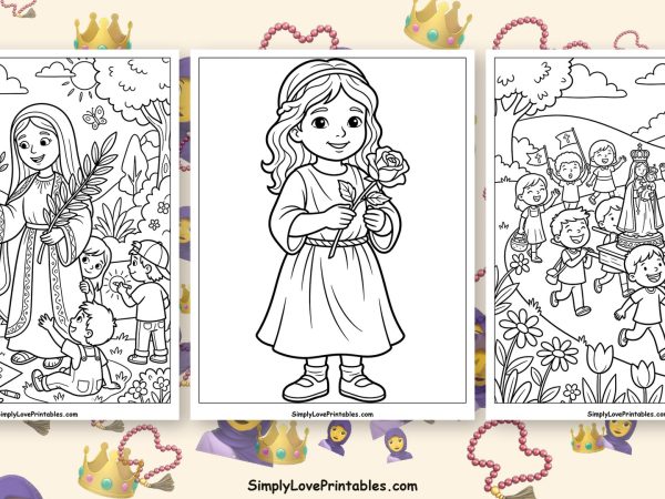 Our Lady of Fatima coloring pages featured image