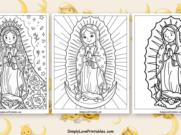 Our Lady of Guadalupe coloring pages featured image