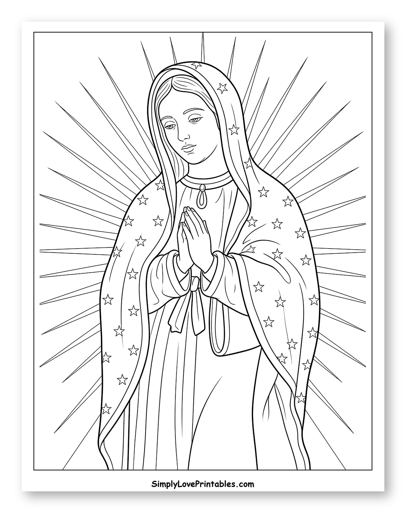 Our Lady of Guadalupe with Radiant Halo
