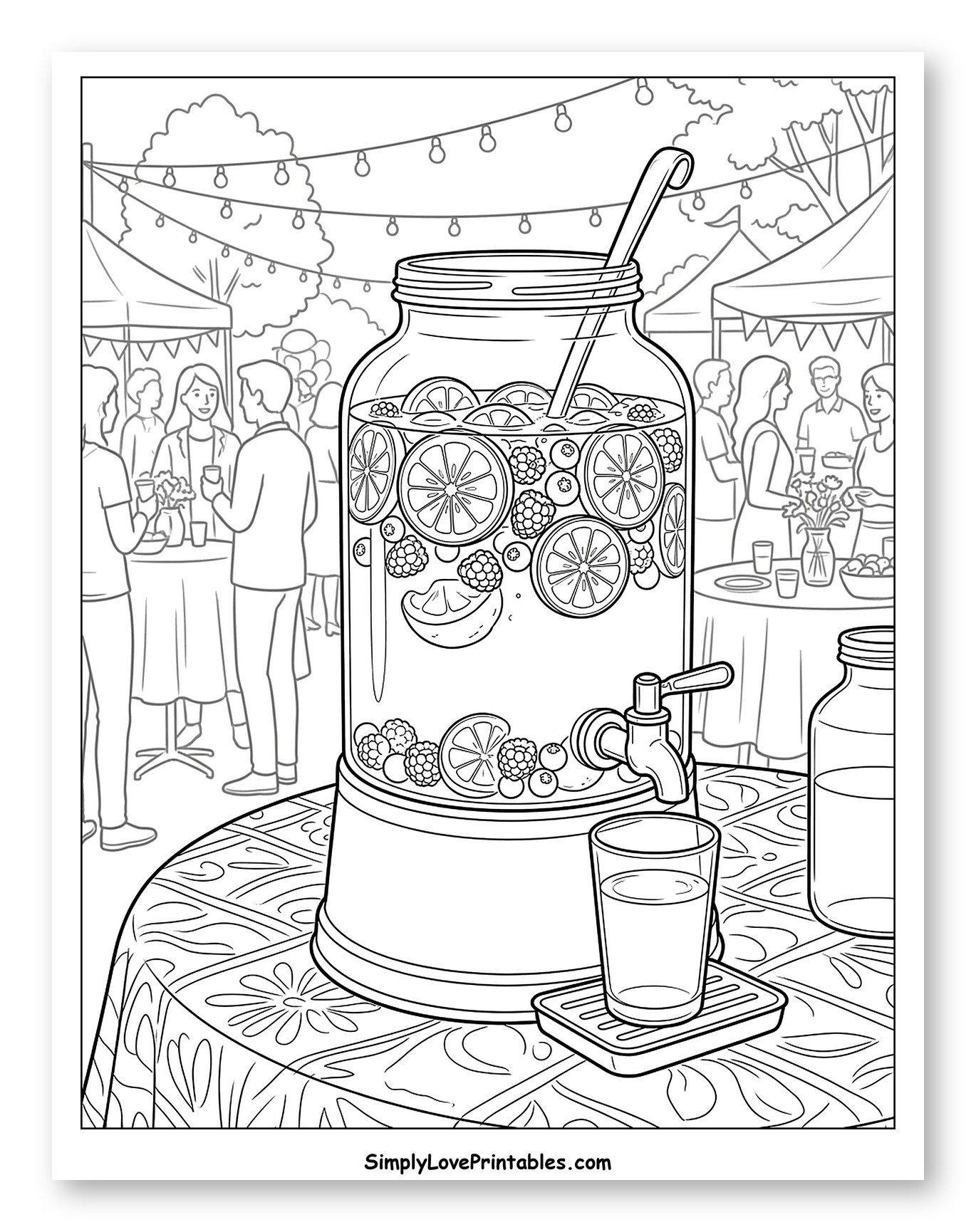 Outdoor Party Lemonade Dispenser