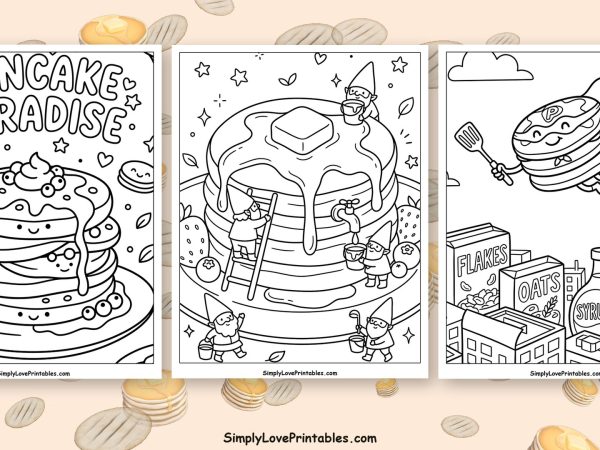 Pancake coloring pages featured image