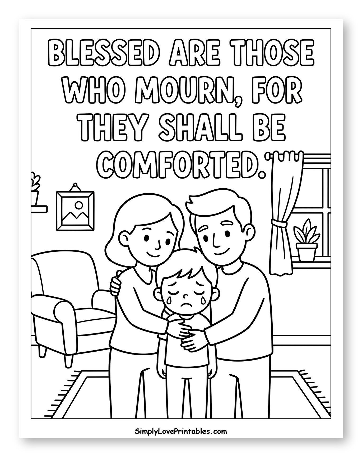 Parents Comforting a Crying Child