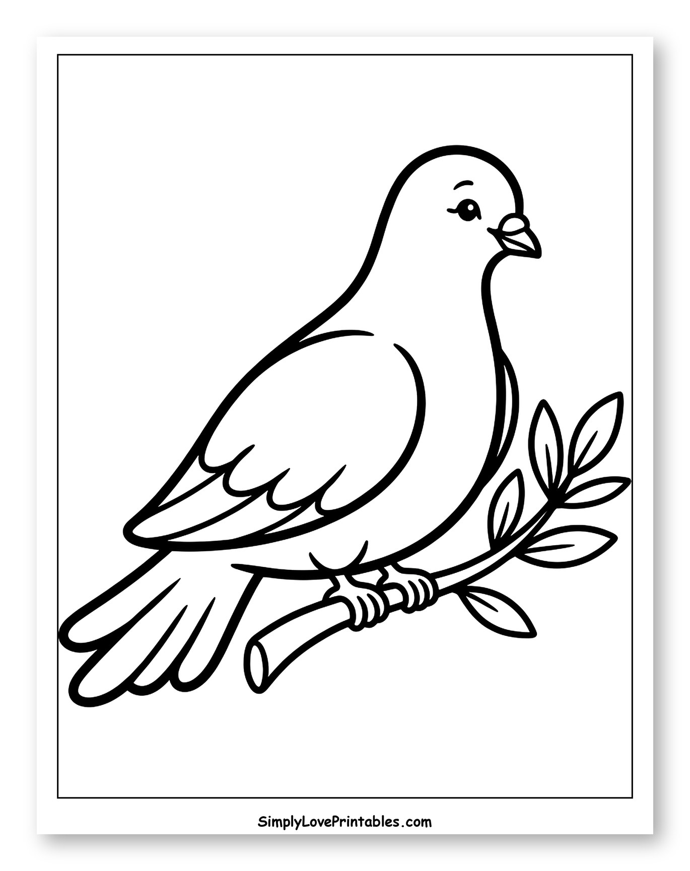 Peace Dove on an Olive Branch