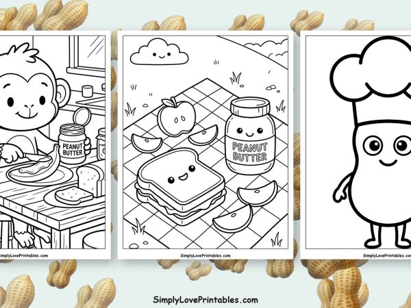Peanut butter coloring pages featured image