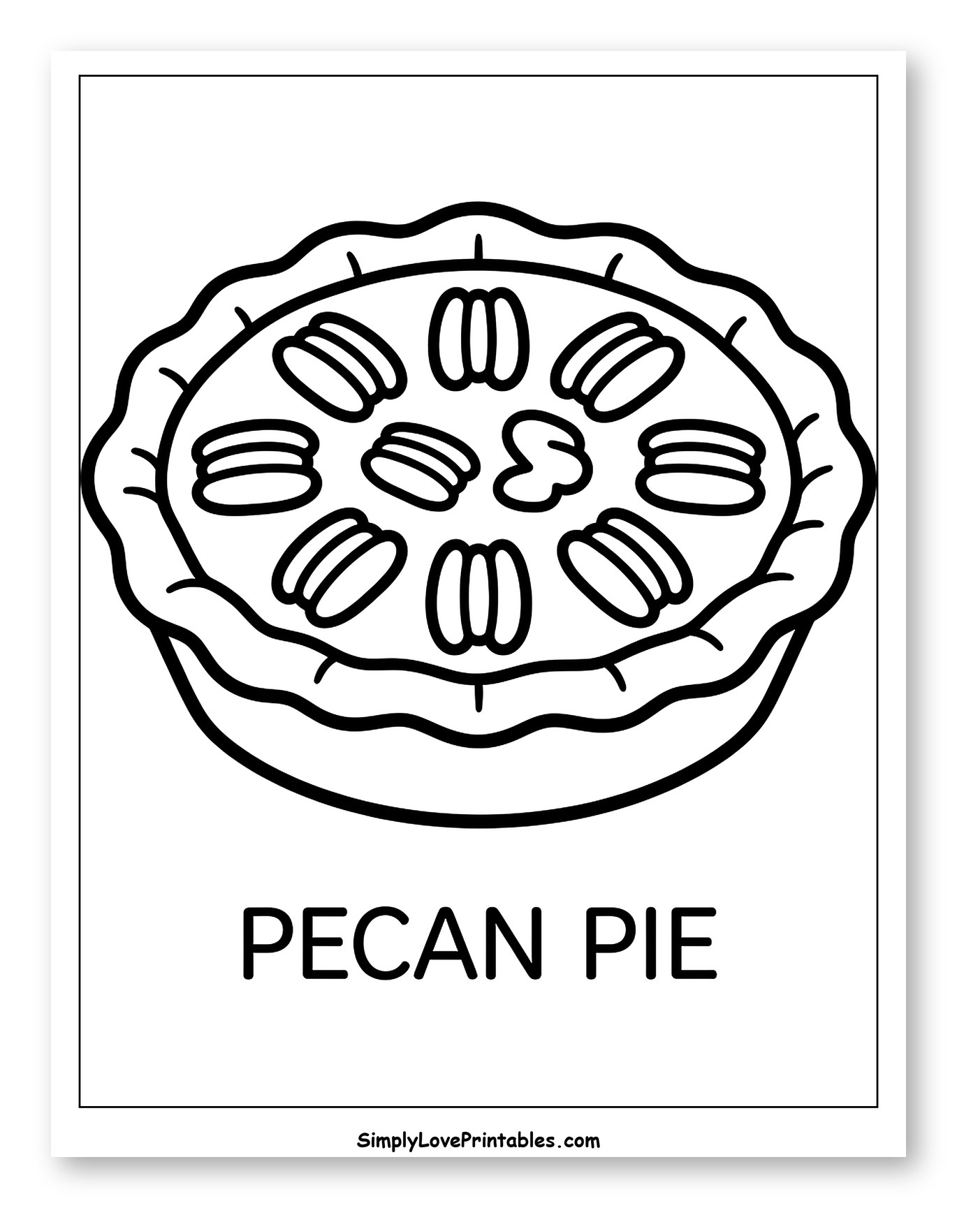 Pecan Pie in a Fluted Dish